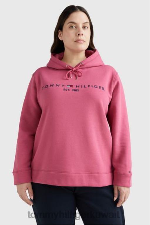 لون القرنفل Tommy Hilfiger هوديي منحنى منتظم 446443115