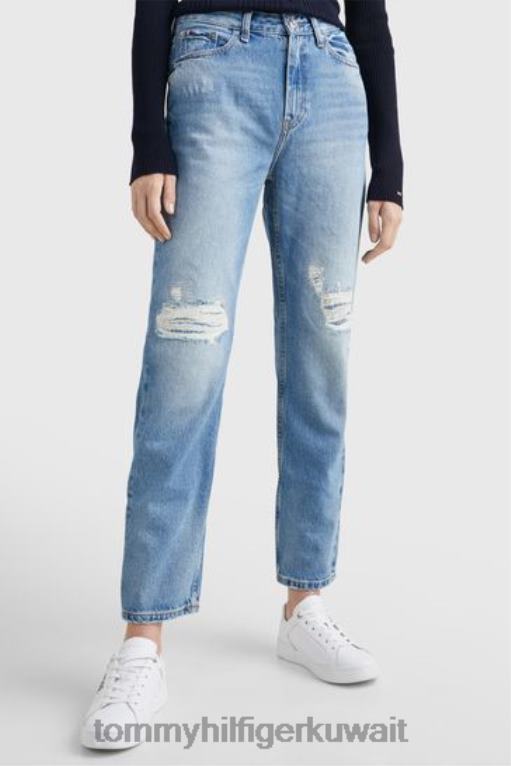أزرق Tommy Hilfiger جينز كلاسيكي مستقيم 446443116