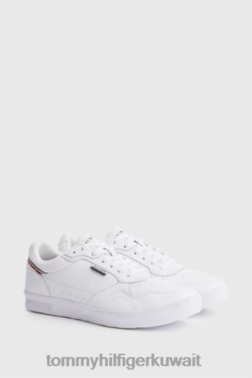 أبيض Tommy Hilfiger أحذية رياضية جلدية خفيفة الوزن 446443125
