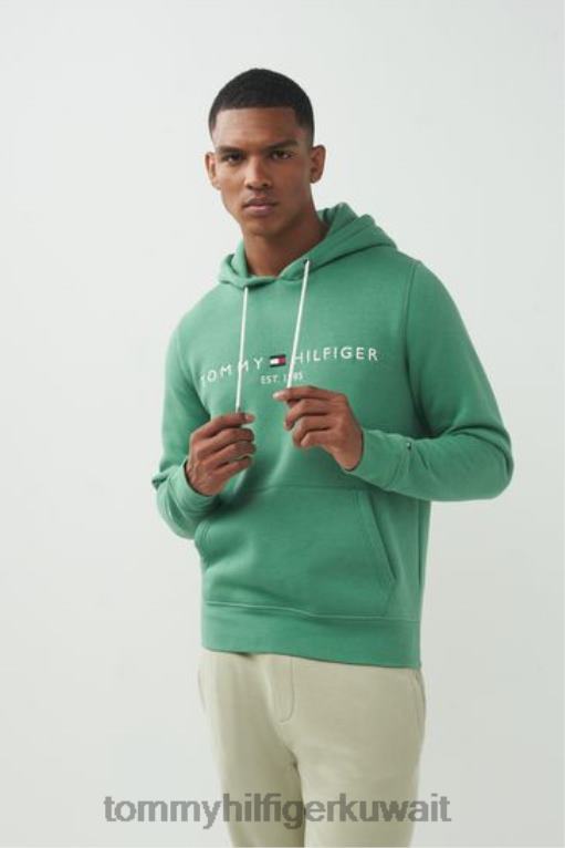 أخضر Tommy Hilfiger هوديي الشعار 446443147