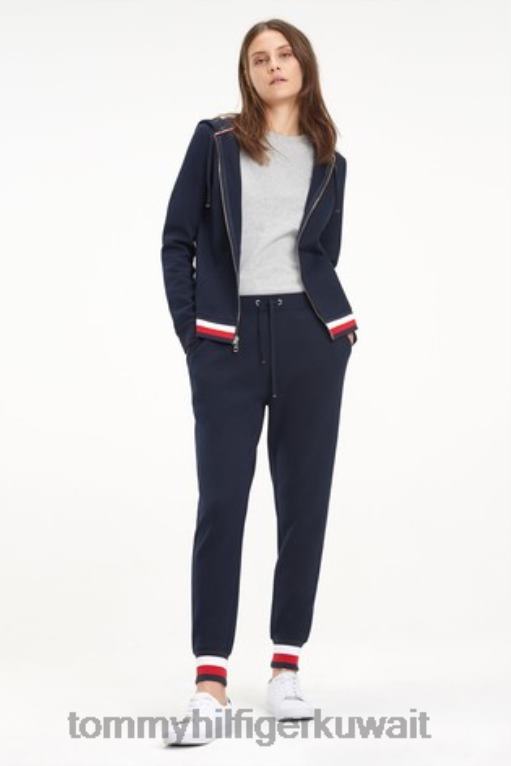 أسود Tommy Hilfiger بنطال العرق التراثي 446443154