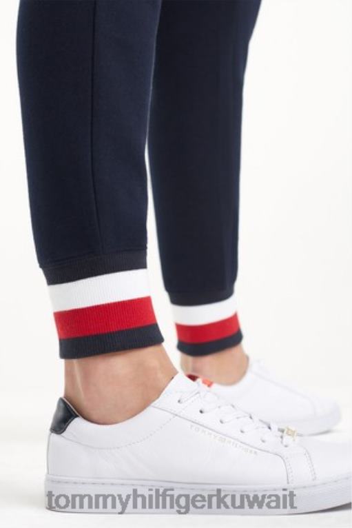 أسود Tommy Hilfiger بنطال العرق التراثي 446443154