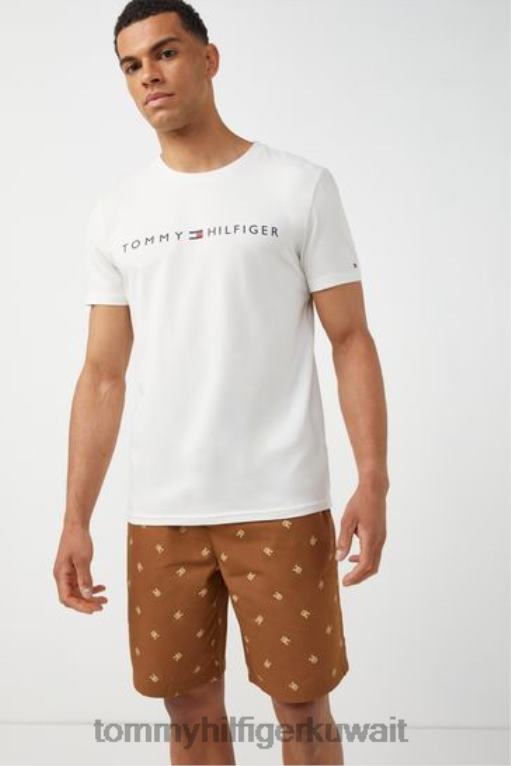 أبيض Tommy Hilfiger طقم بيجامة بأكمام قصيرة 446443156