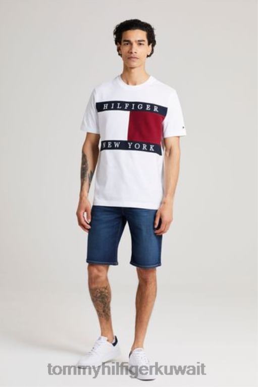 أبيض Tommy Hilfiger تي شيرت العلم 446443185