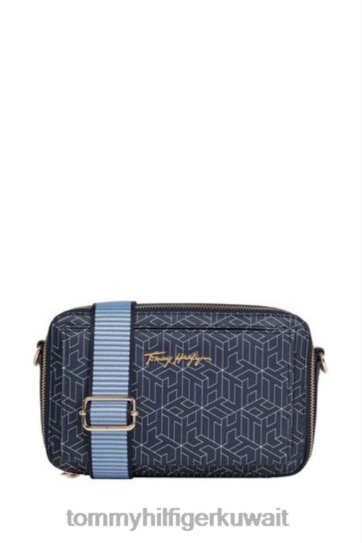 أزرق Tommy Hilfiger حقيبة الكاميرا الشهيرة 446443204