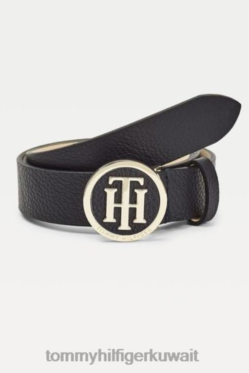 أزرق Tommy Hilfiger حزام بمشبك بشعار الماركة 446443224