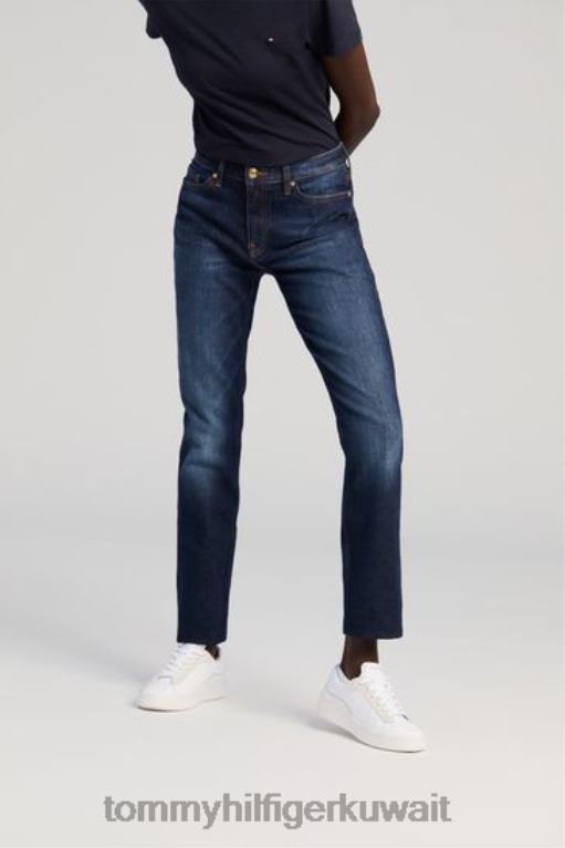 أزرق Tommy Hilfiger روما المطلقة جان مستقيم 446443226