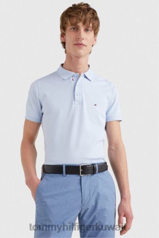 أزرق Tommy Hilfiger قميص بولو فقاعة ضئيلة 446443235