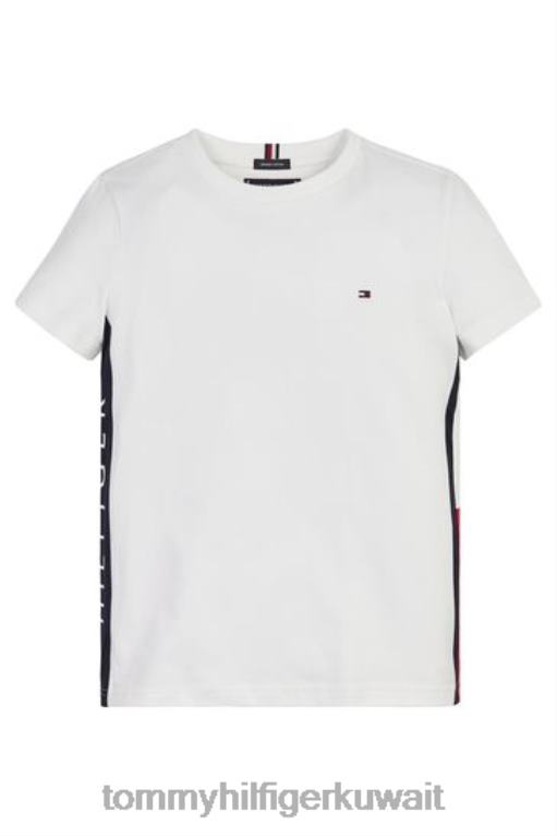 أبيض Tommy Hilfiger تي شيرت العلم 446443241