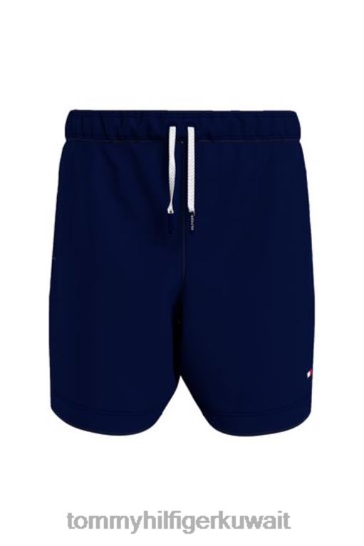 أزرق Tommy Hilfiger شورت السباحة الصلبة 446443267