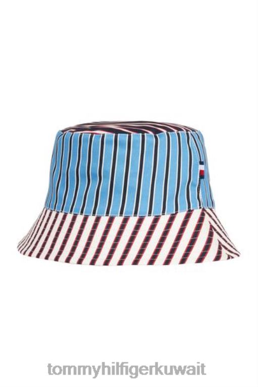 أزرق Tommy Hilfiger قبعة دلو ناعمة أيقونية 446443291