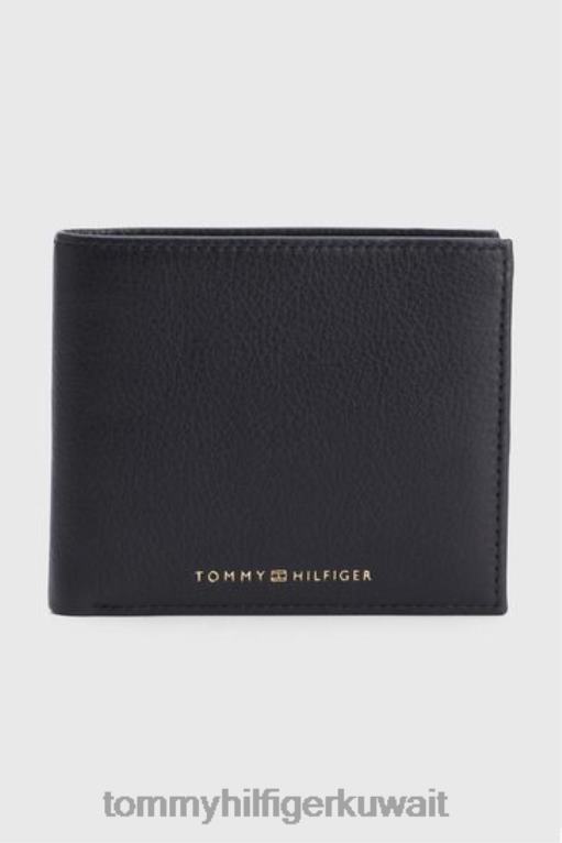 أسود Tommy Hilfiger محفظة جلدية متميزة 446443305