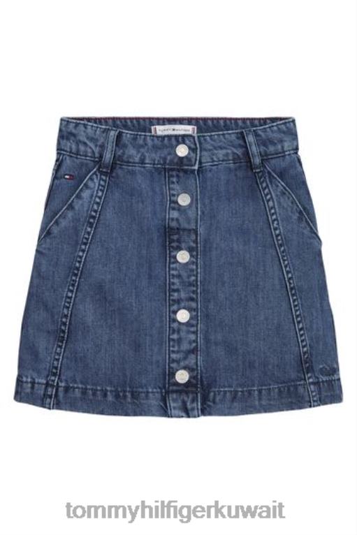 أزرق Tommy Hilfiger تنورة الدنيم القنب 446443333