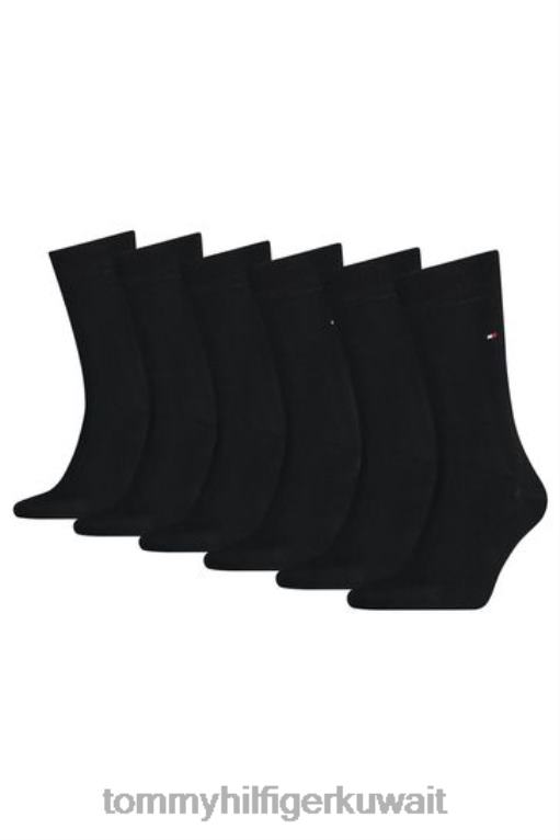 أزرق Tommy Hilfiger جوارب بعلم للجنسين، عبوة من قطعتين 446443346