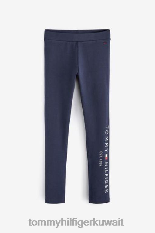 أزرق Tommy Hilfiger طماق الشعار الأساسي 446443350