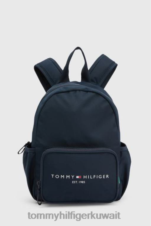 أزرق Tommy Hilfiger حقيبة ظهر صغيرة مثبتة 446443351