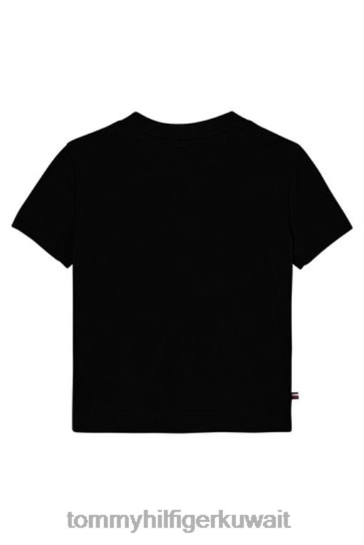 أسود Tommy Hilfiger تي شيرت أساسي للأطفال 446443370