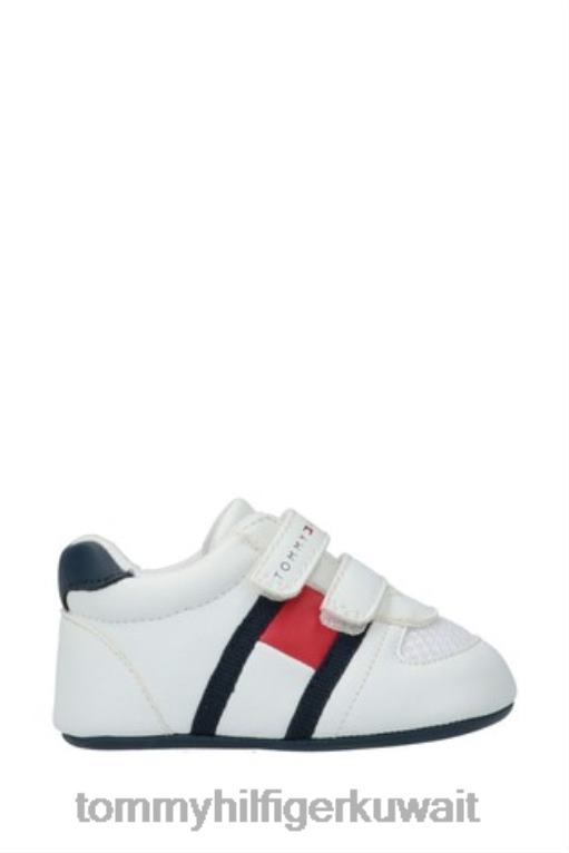أبيض Tommy Hilfiger حذاء رياضي بعلم الفيلكرو 446443382