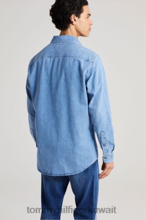 أزرق Tommy Hilfiger قميص الدنيم 446443396