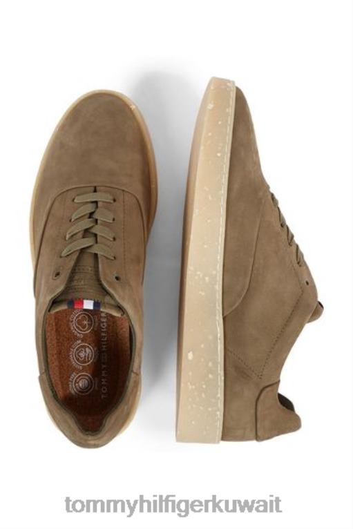 أخضر Tommy Hilfiger أحذية أكسفورد الجلدية الحديثة 446443403