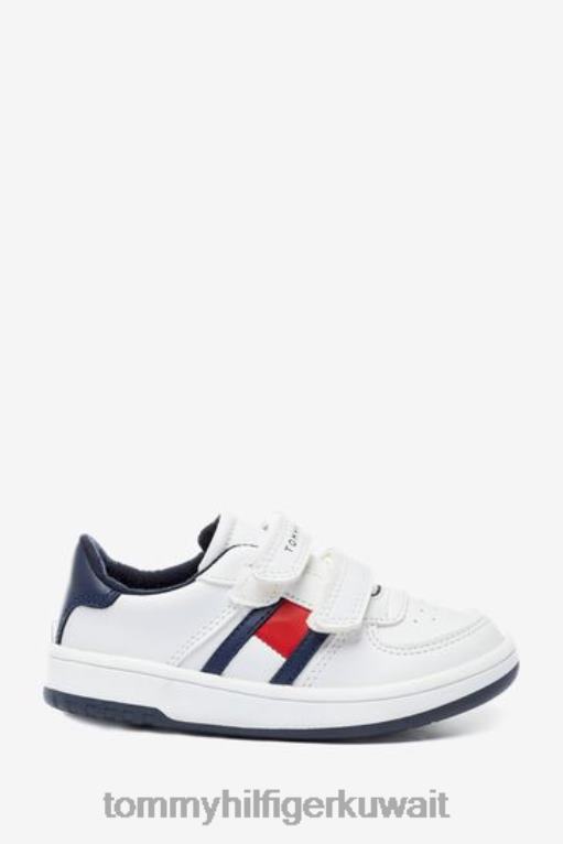 أبيض Tommy Hilfiger أحذية رياضية منخفضة القطع من الفيلكرو 446443405