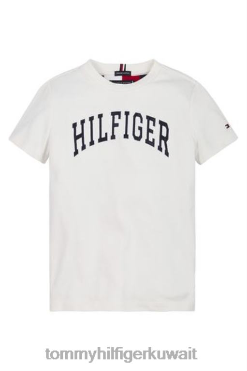 أبيض Tommy Hilfiger تي شيرت اسكواش 446443410