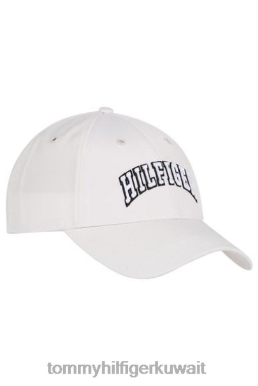 أبيض Tommy Hilfiger فائض قبعة البيسبول 446443431