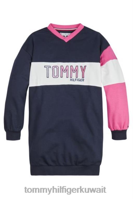 أزرق Tommy Hilfiger فستان جامعي ملون 446443445
