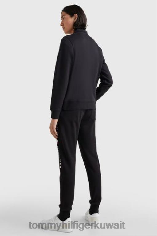 أسود Tommy Hilfiger كنزة بشعار الماركة 446443451