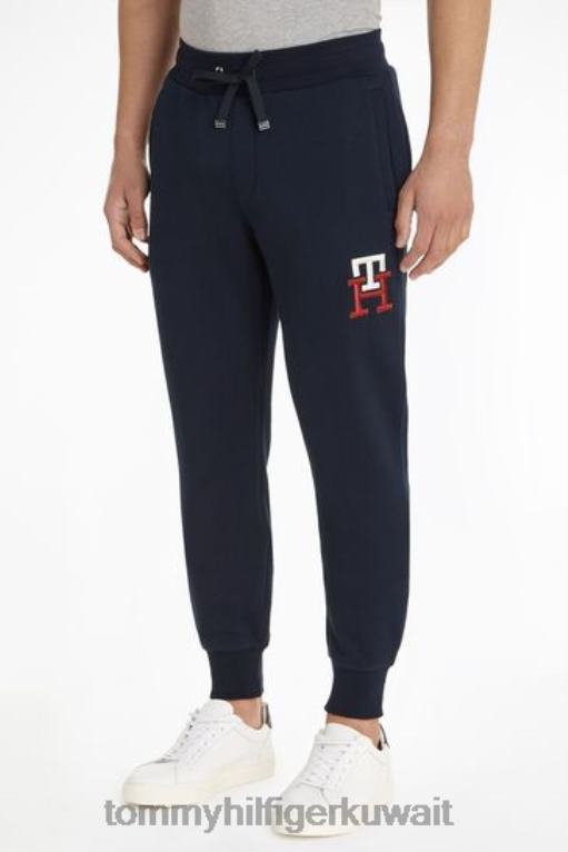 أزرق Tommy Hilfiger ركض حرف واحد فقط 446443455