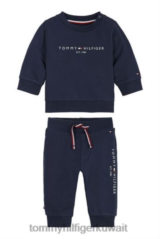 أزرق Tommy Hilfiger طقم أساسي للأطفال مكون من قطعتين 446443458