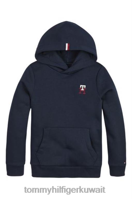 أزرق Tommy Hilfiger هوديي مونوغرام في 446443473