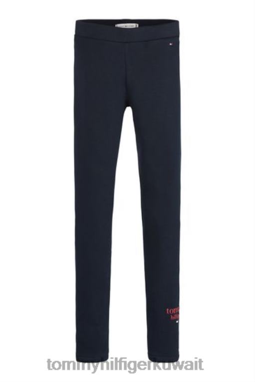 أزرق Tommy Hilfiger طماق الرسم 446443478