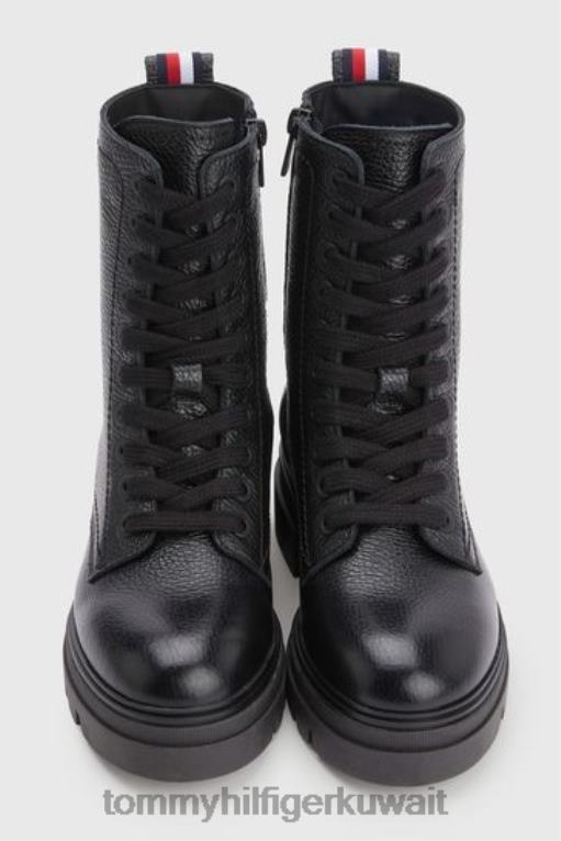 أسود Tommy Hilfiger أحذية بأربطة أحادية اللون 446443488