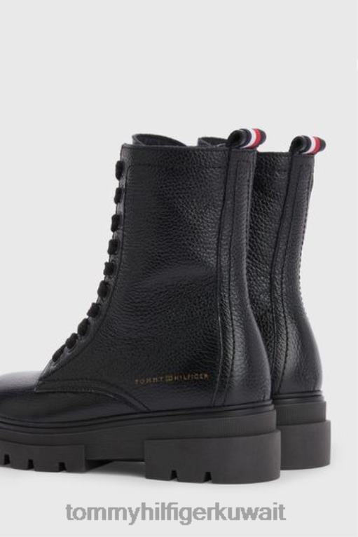 أسود Tommy Hilfiger أحذية بأربطة أحادية اللون 446443488