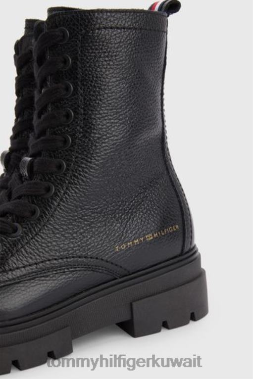 أسود Tommy Hilfiger أحذية بأربطة أحادية اللون 446443488