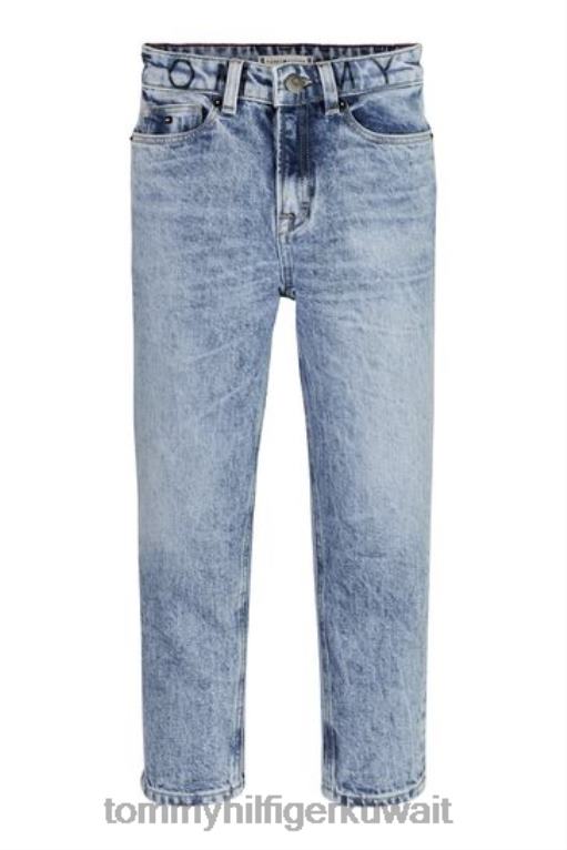أزرق Tommy Hilfiger جينز جينز مدبب مرتفع الارتفاع 446443496