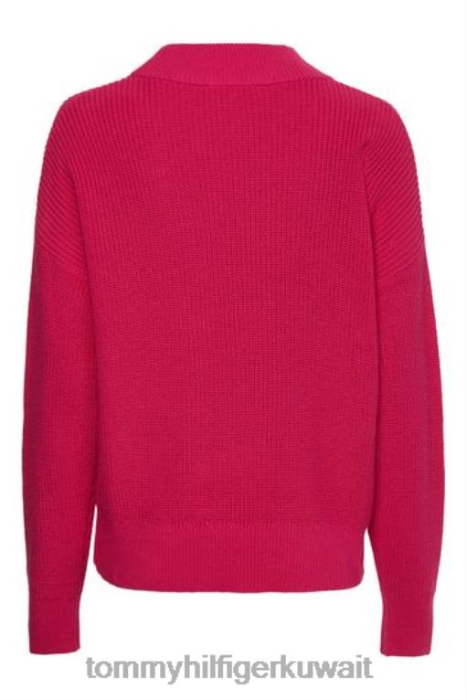 لون القرنفل Tommy Hilfiger سترة برقبة وهمية 446443504