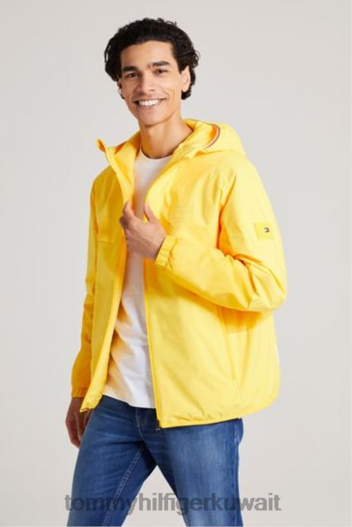 أصفر Tommy Hilfiger سترة مقنعين التكنولوجيا 446443519