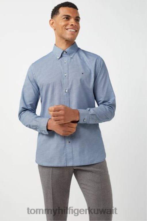 أزرق Tommy Hilfiger قميص ذو لونين 446443540