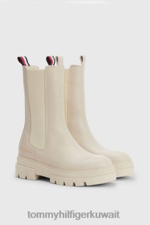 أبيض Tommy Hilfiger أحذية تشيلسي أحادية اللون الطبيعية 446443547