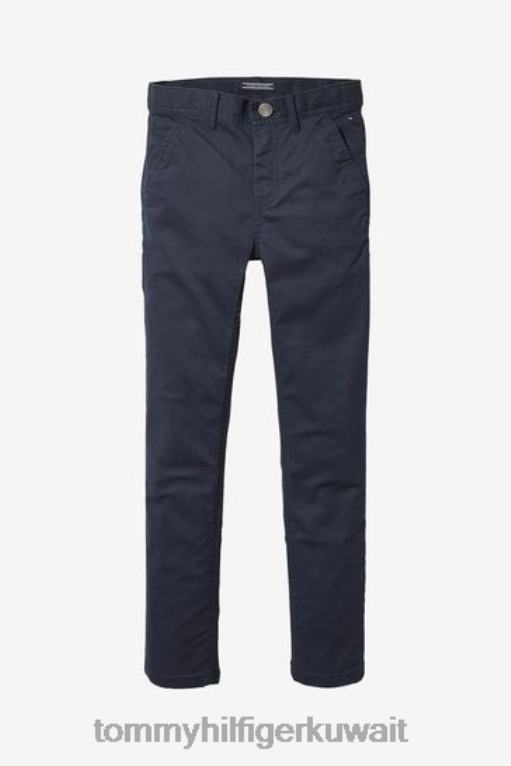 أزرق Tommy Hilfiger الأولاد تشينو ضئيلة 446443568