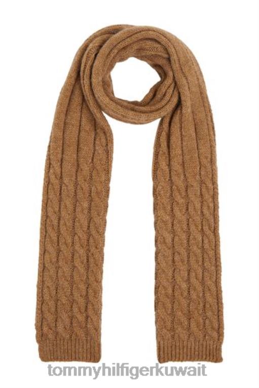 بني Tommy Hilfiger وشاح متماسكة الكابل الخالدة 446443599