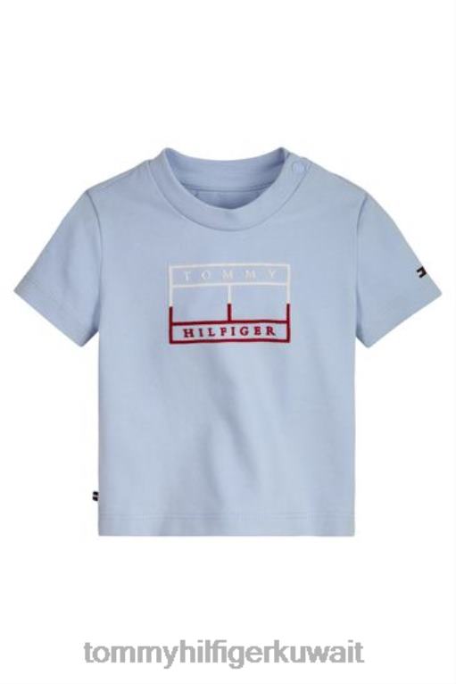 أزرق Tommy Hilfiger تي شيرت برسومات طفل 446443612