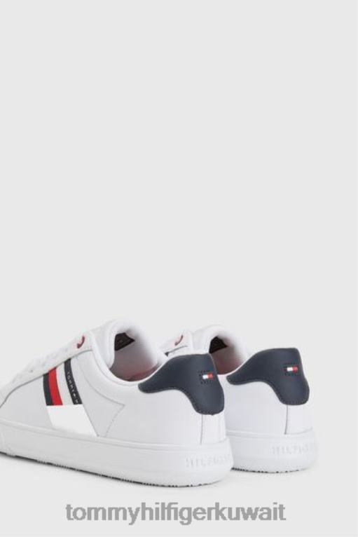 أبيض Tommy Hilfiger حذاء رياضي أساسي من الجلد 446443628