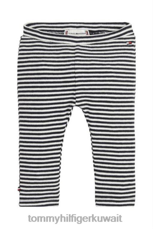 أبيض Tommy Hilfiger طماق مضلع الطفل 446443630