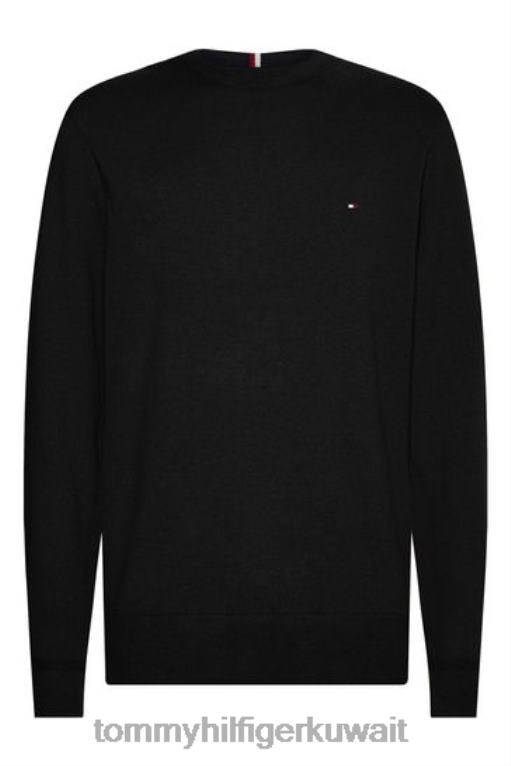 أسود Tommy Hilfiger سترة من قطن بيما الكشمير 446443644