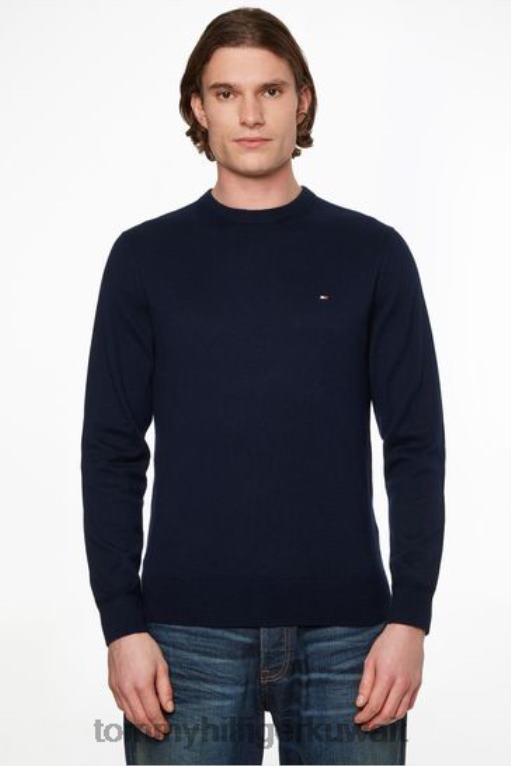 أزرق Tommy Hilfiger سترة من قطن بيما الكشمير 446443652