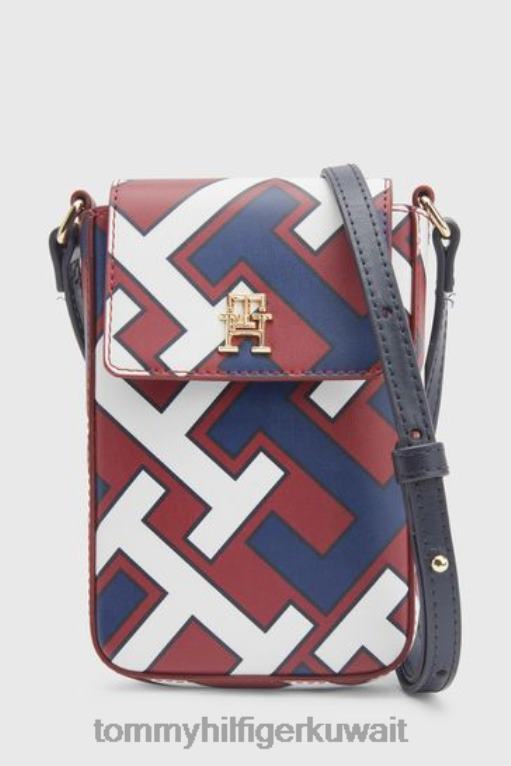 أزرق Tommy Hilfiger حقيبة الهاتف الشهيرة 446443675