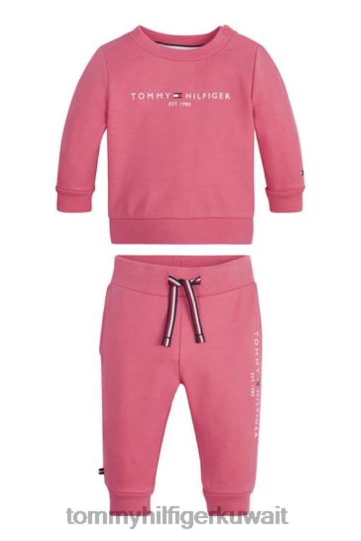 لون القرنفل Tommy Hilfiger مجموعة الركض الأساسية للأطفال 446443676